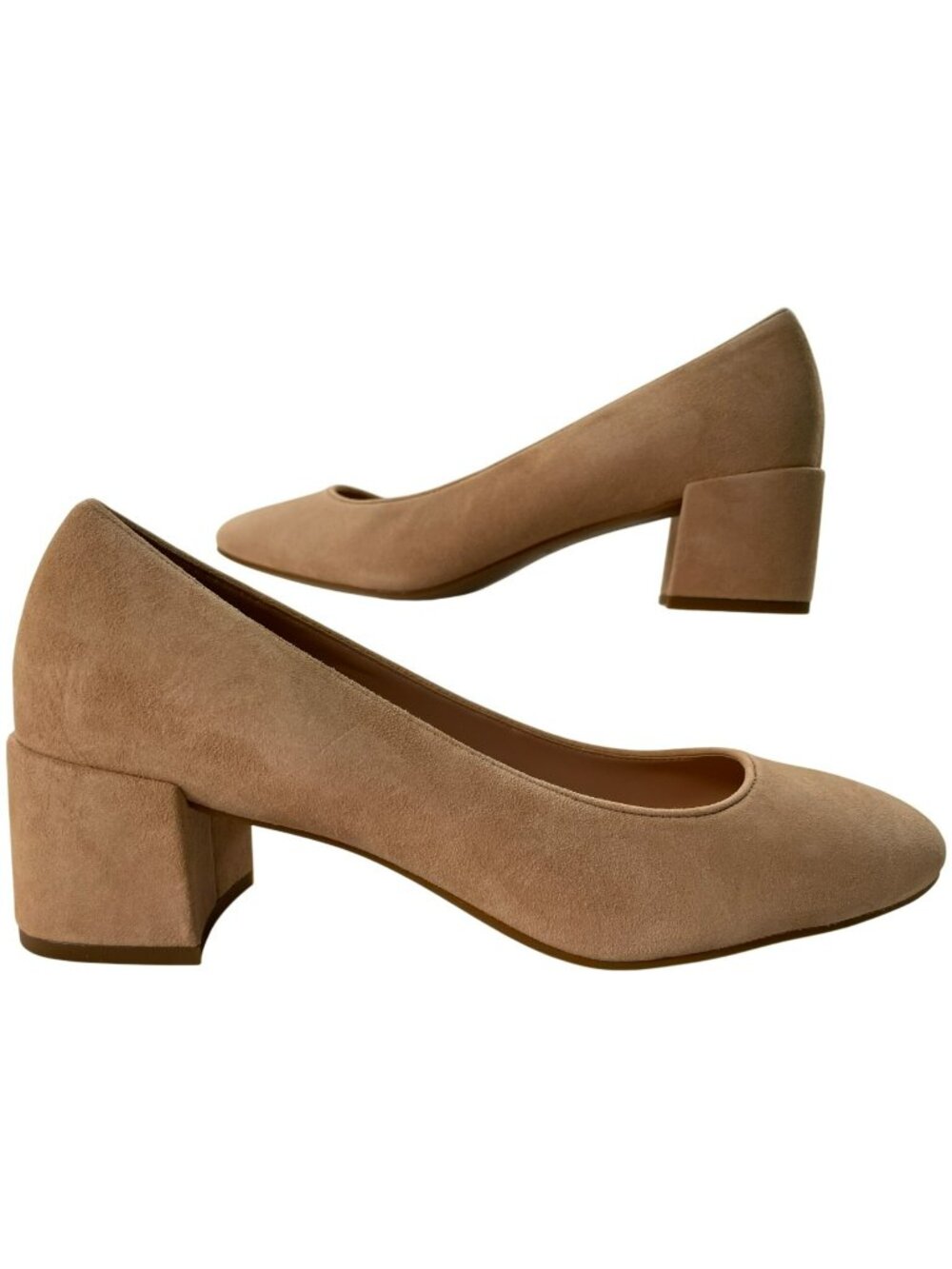 Cole Haan GoTo Shayla Block Heel Pumps Tuscan Sand Beige Women's Size 9.5 NEW